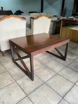 Mesa Centro De Sala En Madera De Cedro, Importada Como Nueva