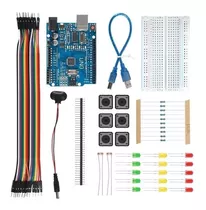 Kit Iniciante Para Arduino Uno  + De 80 Peças + Manual