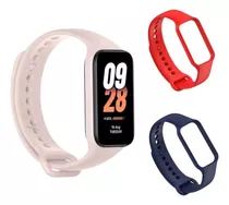 Xiaomi Mi Band 8 Active Rosa Global + 2 Pulseiras Brinde