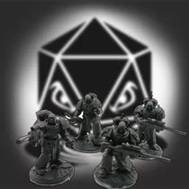 Sniper Space Marine (1 Minis) Resina 3d. Rol-juegos De Mesa