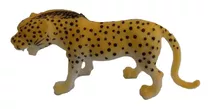 Leopardo Africano Animais Selvagens De Borracha 12 Cm Onça