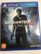 Jogo Ps4 Uncharted 4 A Thief´s End - Midia Fisica