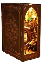 Rq Kit Diy Book Nook, Suporte De Livros De Quebra-cabeça De