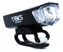 Luz Led Delantera Para Bicicleta Bks 300lm Recargable Color Negro