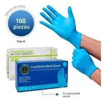 Caja Guantes De Nitrilo Pack 100 Unidades M Disershop Color Azul Talle Mediano