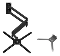 Suporte Tv Braço Longo 90cm Articulado + Bandeja P Receptor