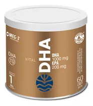 Ômega Dha 1000mg Dha 200mg Epa 120 Cáps  Vital Atman