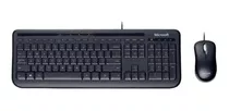 Microsoft Teclado E Mouse Com Fio Desktop 600 Usb Preto