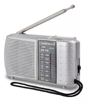 Radio  Winco W223 W223g Portátil Color Plateado