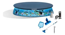 Pileta Inflable Intex Easy Set Ocean Reef 305 X 76 Cm. + Set