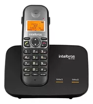 Telefone Sem Fio Digital Intelbras 2 Linhas Ts5150 - Preto