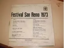 Disco De Pasta Lp Vinilo Festival San Remo 1973
