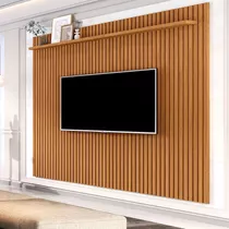 Painel Para Tv Até 80 Polegadas Versatil Nature 231 Cm Cor Marrom Médio