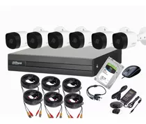 Cctv Kit Profesional Dahua Dvr 8ch + 6 Cam 1080p Disco 2tb