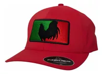 Gorra Flexfit Delta Liga De Gallos Mexico Rojo/negro