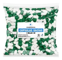 Capsulas Vacias Millar #00 Verde//blanco 