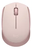 Logitech M170, Mouse Inalámbrico Cómodo Y Portátil, Rosado Color Rosa