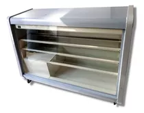 Vitrina Mesón Refrigerado Panoramico 1 Mt Int Acero Inox