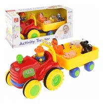 Tractor Con Zorra Animales Con Luz Y Sonidos Para Niños