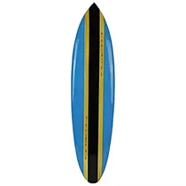 Tabla De Surf De Madera Rayas Colgar Pared De 39 Pulgad...