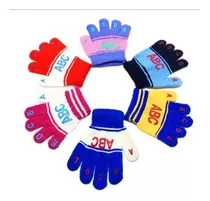 Oferta!!!  3 Pares De Guantes De Lana Infantiles Niño O Niña