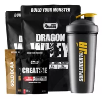 Kit 2x Whey Isolado + Creatina Monohidratada + Bcaa + Coq