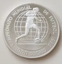  Ecuador 1000 Sucres Campeonato Mundial De Fútbol 1986