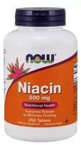 Niacina Vitamina B3 500mg - 250 Capsulas Swanson Usa 