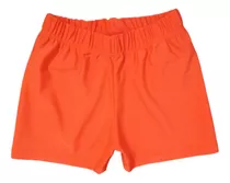 Malla Traje De Baño Short Verano Protección Uv Naranjo