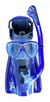 Set Cressi Snorkeling Mex Visor, Snorkel, Aleta Varios Color