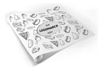 Papel Gordura Xis Hamburguer Personalizado 40x28 - 1.000 Und