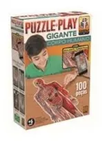 Quebra Cabeça Gigante  Puzzle Play Corpo Humano Grow 3636