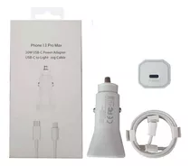 Cargador P/auto 20w Usb-c + Cable Compatible Para iPhone