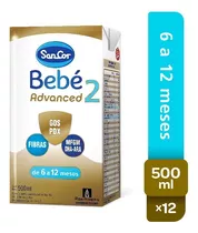 Sancor Bebe Advanced Formula Etapa 2 Brick 12 Unid X 500 Ml