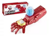 Brazo Juguete Iron Man Dispara Orbis  Gel Pistola Robótico