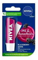 Protector Labial Nivea By Labello Blackberry Shine 4,8g