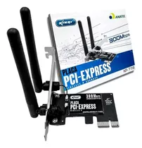 Placa De Rede Wireless Pci Express Adaptador Wifi 300mbps