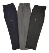 Pack Por 3 Pantalones Jogging Algodon Frizado Recto Niños