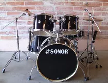 Sonor Force 1007 Black 5 Piece Drum Set
