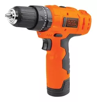 Taladro Percutor Atornillador Inalámbrico De 10mm Black+decker Hp12 12v + Accesorio Con Bolso 220v 50hz