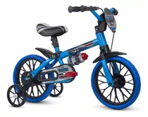 Bicicleta Infantil Aro 12 Veloz Azul Selim Em Pu - Nathor