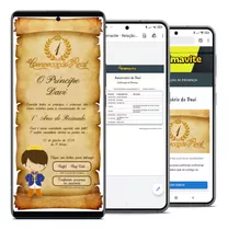 Convite Interativo - Pergaminho Convocação Real - Principe