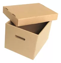 40 Cajas De Cartón X300 Reforzadas Con Tapa Para Archivo