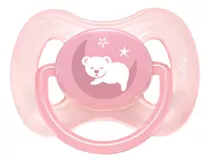 Chupeta - Silicone Ultra Soft - 0-6m - Comfort - Urso Rosa 