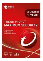 Trend Micro Maximum Security 3 Dispositivos 1 Ano Enviofast 