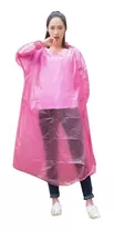 Piloto Pilotin Poncho Lluvia Pvc T/ Descartable Emergencia