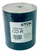 Cd-r Virgen Tdk 700mb - 80 Minutos Bulk X 100 Unidades 