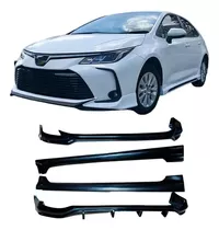 Kit Corolla Plastico Saia 2020 2021 2022 Spoiler Front Lip