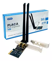 Placa Wifi Dual Band 2.4 / 5ghz 1200mbps Pci Express Para Pc