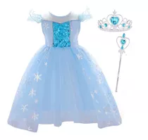 Vestido De Disfraz De Princesa Elsa De Frozen 2 Para Niñas